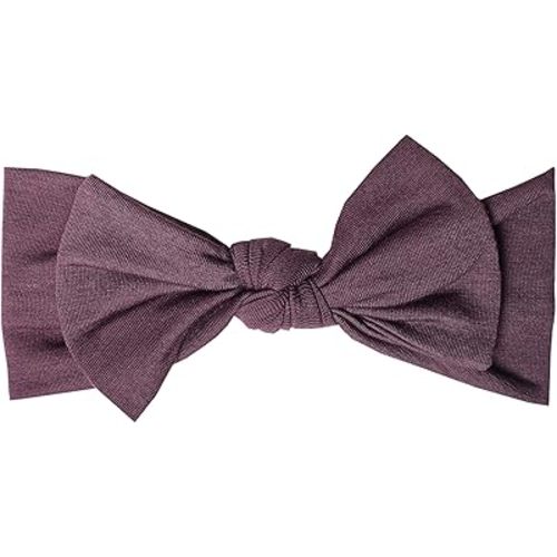 Copper Pearl Baby Bows: Stylish Headbands for Baby Girls, Premium Soft and Stretchy Baby Headbands, Perfect for Newborns, Trendy Designs - Plum