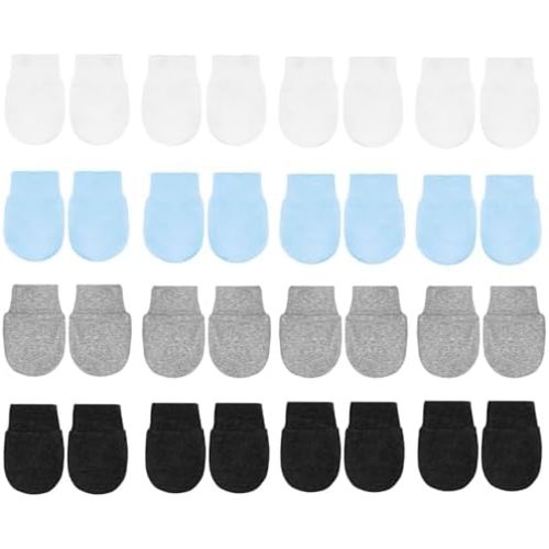 No Scratch Baby Mittens Newborn Infant Toddler Mittens Soft Elastic Wrist Gloves Mitten for 0-6 Months Boys Girls