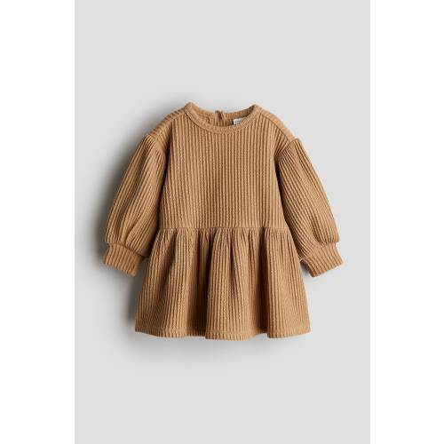 TEXTURED-JERSEY DRESS