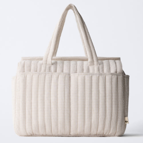 GINGHAM MATERNITY BAG