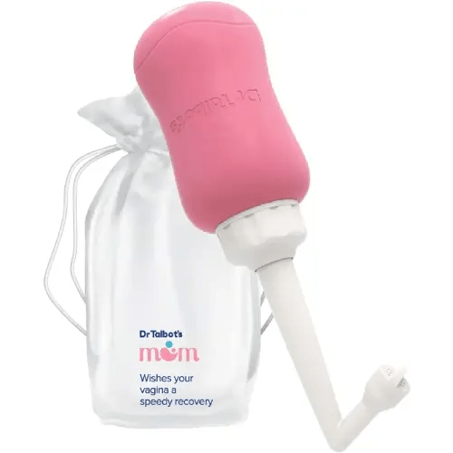 Dr. Talbot's Mom Postpartum Peri Bottle with Hygienic Spout Cover - 12.2 Fl Oz/360 ML Capacity - Postpartum Essentials - Hospital Delivery and Labor Bag Essentials - Perineal and After Birth Recovery