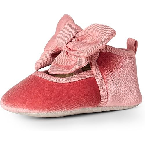 Amazon Essentials x Sofia Grainge Baby Girls' Mary Jane Shoes with Bow Detail
