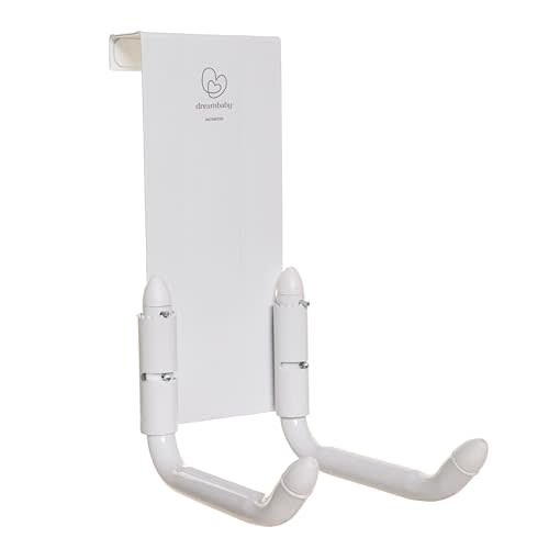 Dreambaby Strollerbuddy StrollAway Over The Door Baby Stroller Hanger – Heavy Duty Metal Hook Organizer with 50lbs Load Capacity – Model L256