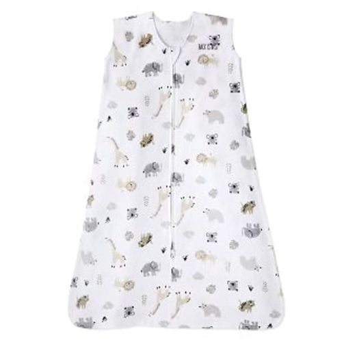 HALO SleepSack, 100% Cotton Wearable Blanket, Swaddle Transition Sleeping Bag, TOG 0.5, Animal Paint, Size Large