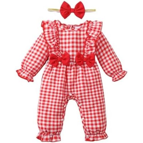 SUNNY PIGGY Newborn Baby Girl Clothes Baby Girl One Piece Romper Fall Winter Long Sleeve with Hat Sets Cute Infant Outfits