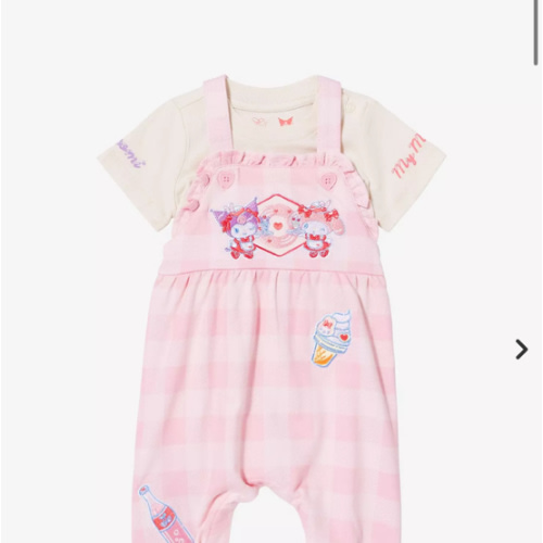 Sanrio My Melody & Kuromi Diner Infant Overall & T-Shirt Set - BoxLunch Exclusive | BoxLunch