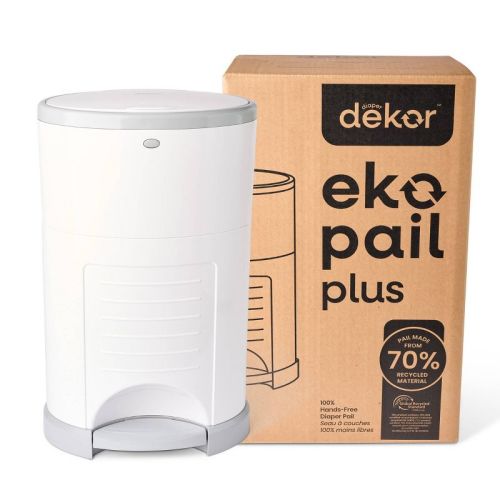 Diaper Dekor Eko Plus Diaper Pail - White