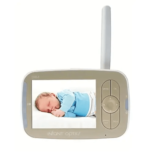 Infant Optics DXR8 v1.80 StandAlone Monitor Unit with 2X Micro-USB Power Cables Without Camera Unit MicroUSB Adapter and Battery, White