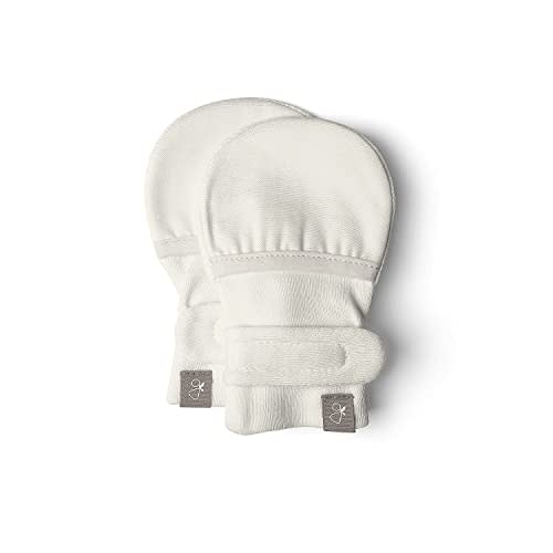 goumikids Viscose Made from Bamboo Cotton Stay-On Mitts, 0-3m Cloud Mitts