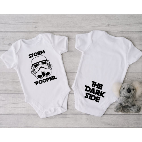 Storm Pooper, Dark Side Baby Bodysuit, Funny Baby, Cute Baby, Baby shower gift, Personalized baby, star baby, cute bodysuit, funny bodysuit