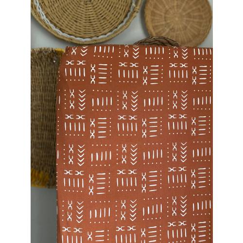 Orange/Copper Geometric