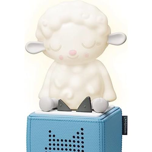 Tonies Night Light - Sleepy Sheep Audio Play Character from Sleepy Friends | Warm Glow | 90 Minutes of Beautifully Composed Melodies | Record Your Own Bedtime Stories