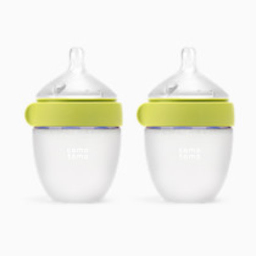 Comotomo Silicone Baby Bottle 2.0 - Green, 5 Oz, 2