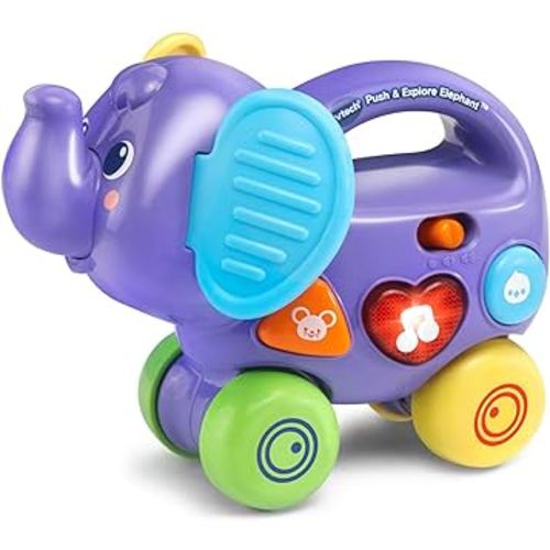 VTech Push & Explore Elephant, Purple