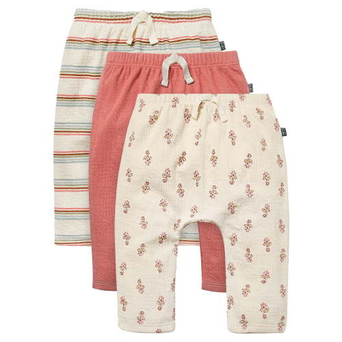 Modern Moments by Gerber Baby Neutral Organic 3-Pack Joggers, Sizes 0/3 Months - 24 Months