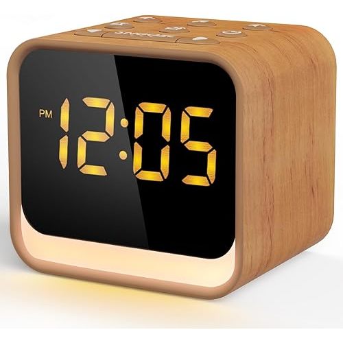 Wood Alarm Clock w/ Sound Machine