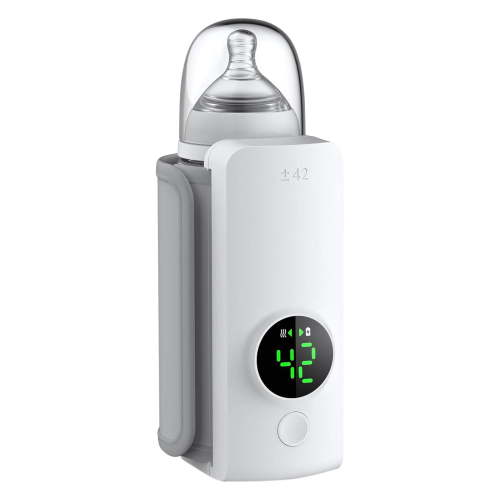 DAMAI Fast Heating Portable Bottle Warmer for Travel,Monitor Milk Volume,Leak-Proof,Fast Charging&Cordless,Can Use While Charging,Keep Nutrition Bottle Warmer on The Go