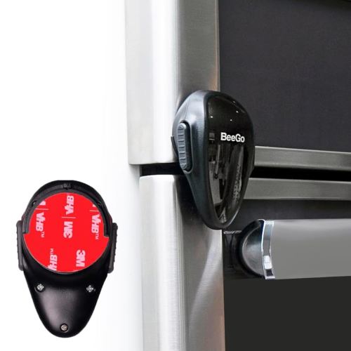 BeeGo Oven Lock – Baby Proofing Safety Lock for Oven Doors & Stoves, 3M VHB Adhesive, No-Drill, Heat-Resistant, 1 Pack, Easy Install, Black