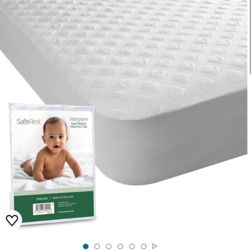 SafeRest Sleepure 100% Waterproof Crib Size Mattress Protector