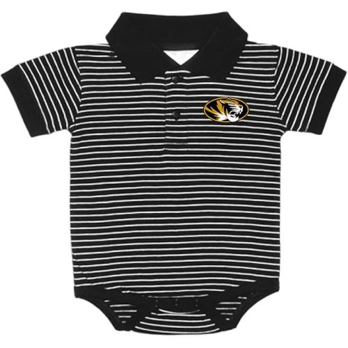 Two Feet Ahead Striped Short Sleeve Golf Polo Baby Bodysuit Creeper Infants Newborn Sizes 0-3M 6M 12M