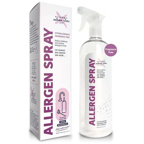 Allergy Asthma Clean Allergen Spray, Over 33oz | Pets & Dust Allergies, Air & Surface, Just Add Water, Bottle