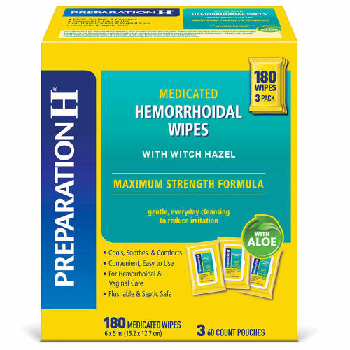 Preparation H Hemorrhoid Wipes with Witch Hazel, 180 ct. - Sam's Club