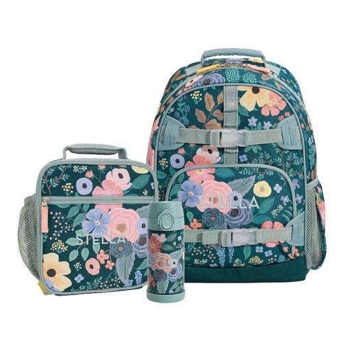 Mackenzie Rifle Paper Co. Garden Party Small Backpack & Lunch Bundle, Set of 3