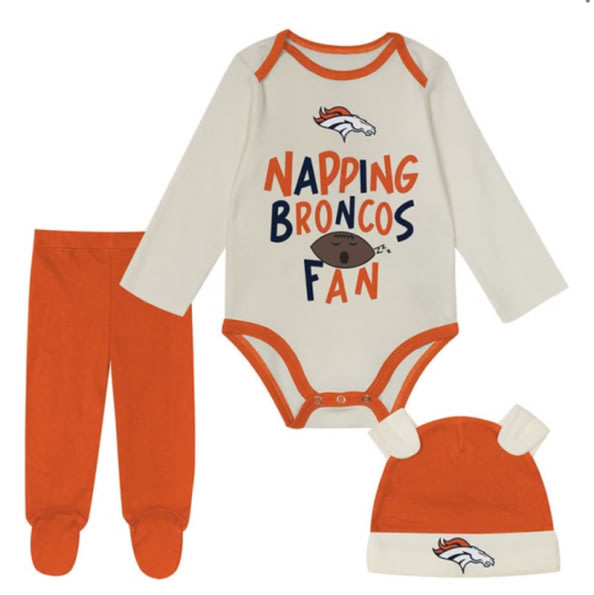 Denver Broncos Infant ORANGE Little Champ Top and Bottom Set - 133425704