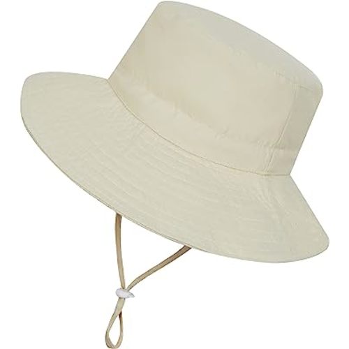 Baby Sun Hat Toddler Bucket Hats Summer Sun Protective Kids Beach Hats Wide Brim Outdoor Camping Hat for Boys Girls
