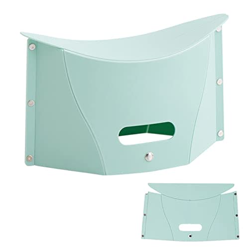 koofull Folding Portable Camping Hiking Stool, Lightweight Collapsable Foldable Chair for Travel Gathering BBQ Subway Backpacking Outdoor Squatty Potty Ultralight Mini (Green)