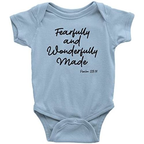 Aprojes Fearfully and Wonderfully Made Baby Bodysuit – Christian Baby Clothes