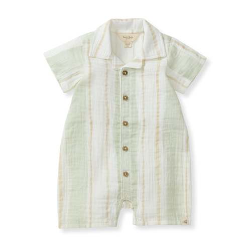 Pacific Stripe Baby Boy Romper – Burt's Bees Baby