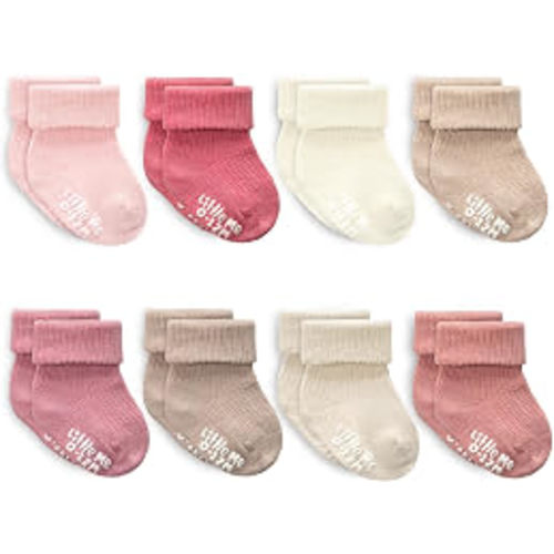 Amazon.com: Little Me Baby Socks 16 Pairs | 61% Organic Cotton | Sizes 0-12M & 12-24M | Seamless Toe & Anti-Slip Gripper Sole