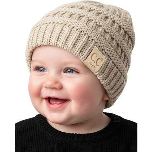 Funky Junque Baby Winter Hat – Cute Newborn Hats, Cozy Warm Infant Beanie, Soft Knit Stocking Stuffer for Babies 0–12 Months