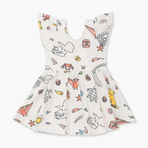 monica + andy Short Sleeve Let's Dance Dress - Field Trip - 0-6 M