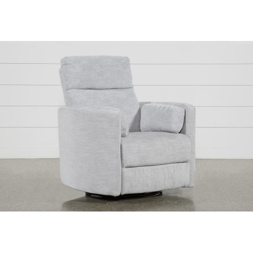 Rayna Dove Power Swivel Glider Recliner | Living Spaces