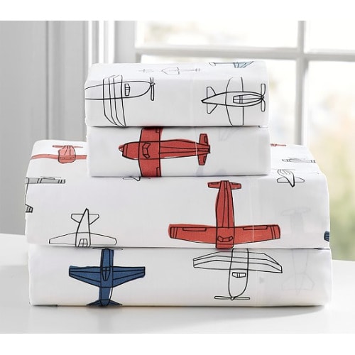 Organic Braden Planes Sheet Set - Twin