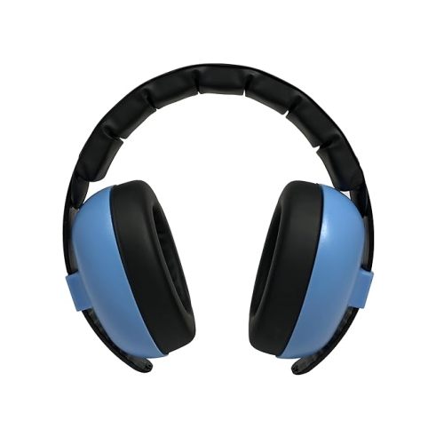 Banz Bubzee Baby Ear Defenders 0-36 Months, Noise Cancelling Headphones for Kids - Blue