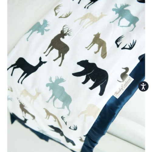 Teton Mist Plush Blanket | Minky Couture