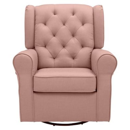 Delta Children Emma Nursery Glider Swivel Rocker Chair - Blush