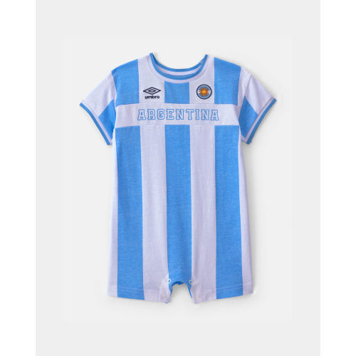 Baby Umbro Argentina Soccer Romper - Light Blue/White | Carter's