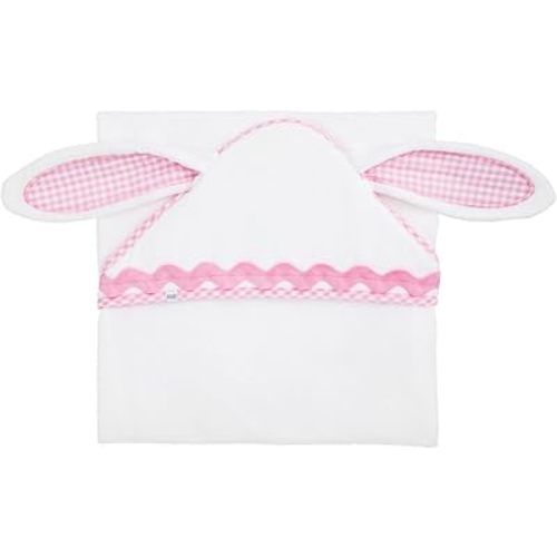 Mud Pie Pink Bunny Hooded Towel