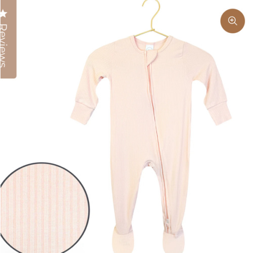Rosie Ribbed Zipper Footies