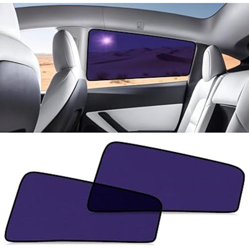 ZATOOTO Tesla Model Y Rear Car Window Shades 2020-2026, Static Cling