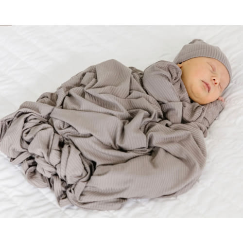 Beau Ribbed Swaddle Blanket