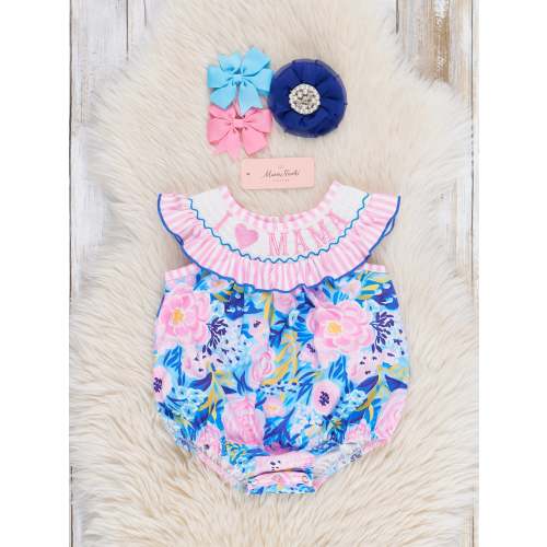 Mama Love Garden Smocked Bubble