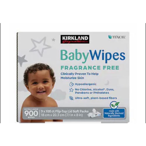 Kirkland Signature Baby Wipes Fragrance Free, 900-count | Costco