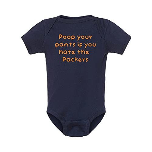 Campus Originals Bears Fan Poop Your Pants if You Hate the Packers Baby Bodysuit