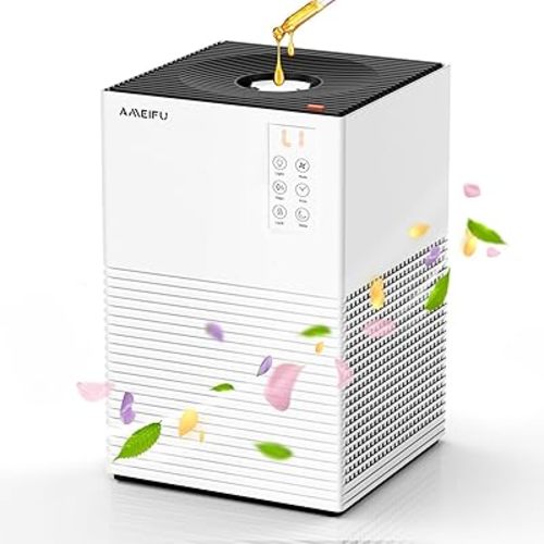Air Purifier for Home Large Room Up to 1200 Sq Ft, Air Cleaner with H13 Filter, Air Quality Sensor, 4 Timers, 3 Speeds Fan, Quite Air Purifier for Dust, Pet Hair, Pollen