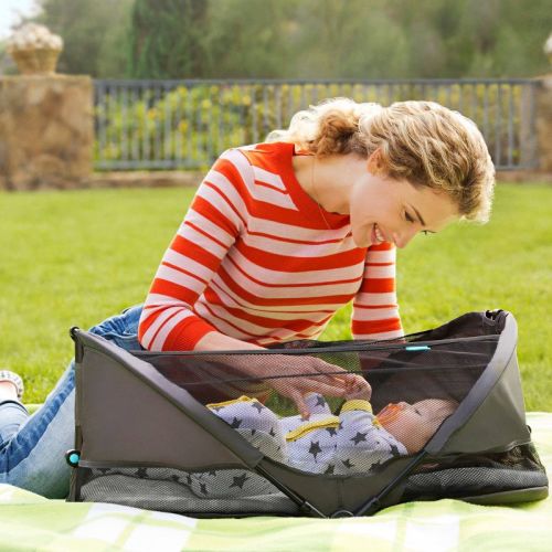 Munchkin Brica Baby Travel Pod - Gray